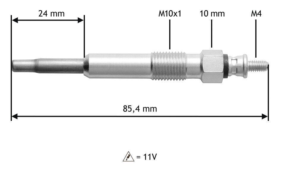 Bougie de préchauffage VALEO ref. 345105